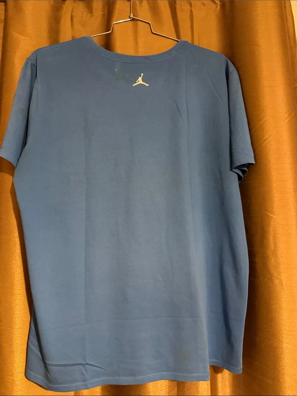 Jordan Blue Tee with Yellow Splash Jumpman Graphic Nike